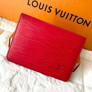 ルイヴィトン(LOUIS VUITTON)のヴィトン エピ ポルト2 カルト ヴェルティカル カードケース ビトン ビィトン(名刺入れ/定期入れ)