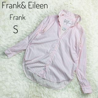 フランクアンドアイリーン(Frank&Eileen)のFrank&Eileen ピンク　ストライプ　長袖シャツ　フランク　S(シャツ/ブラウス(長袖/七分))