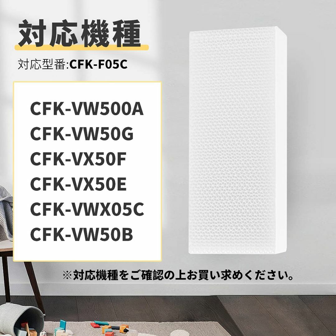 【色:CFK-F05C加湿フィルター2枚入り】J&H 交換用加湿フィルター CF スマホ/家電/カメラの冷暖房/空調(その他)の商品写真