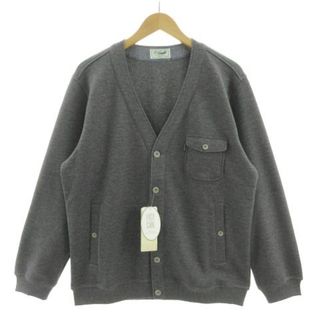 クロコダイル CROCODILE ジャケット V襟 裏起毛 グレー L