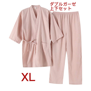 甚平 部屋着 XL 上下セット 夏用　作務衣 じんべい レディース　未使用 (その他)