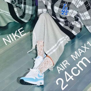 ナイキ(NIKE)の新品　黒タグ付き　夏に大活躍　NIKE AIR MAX 1 UNC 24cm(スニーカー)