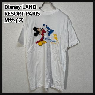 Disney - 【ディズニーランドパリ】半袖Tシャツ　ミッキー　白T　魔法使い　キャラクタ49