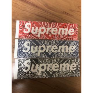 supreme ステッカー　ペイズリー柄　バンダナ柄　3枚(その他)