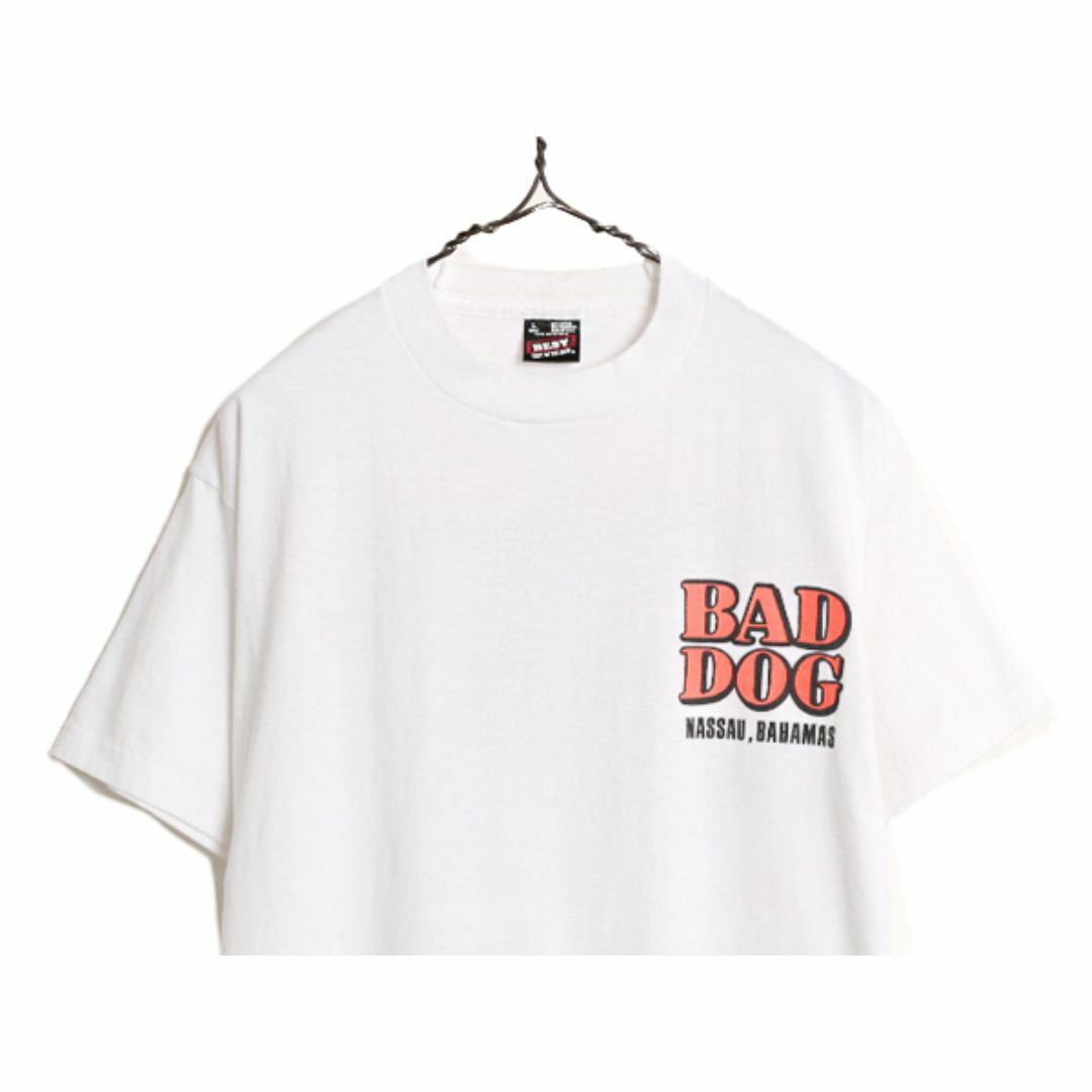 90s USA製 ☆ BAD DOG キャラクター イラスト プリント Tシャツ 90s USA製 ☆ BAD DOG キャラクター イラスト プリント Tシャツ