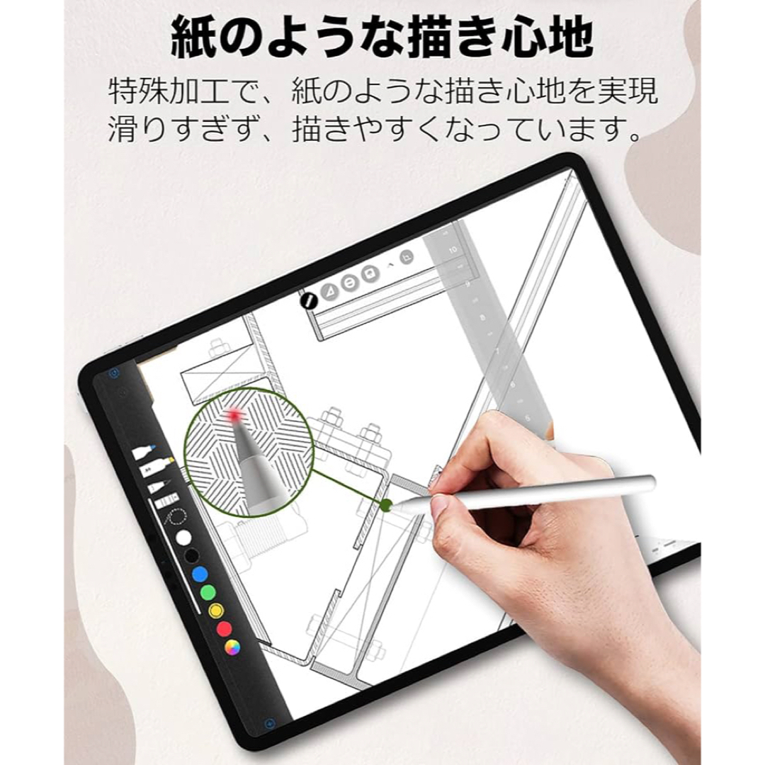 24h内発送✨iPadPro 12.9インチ 第5世代 保護フィルム 指紋防止 スマホ/家電/カメラのPC/タブレット(その他)の商品写真