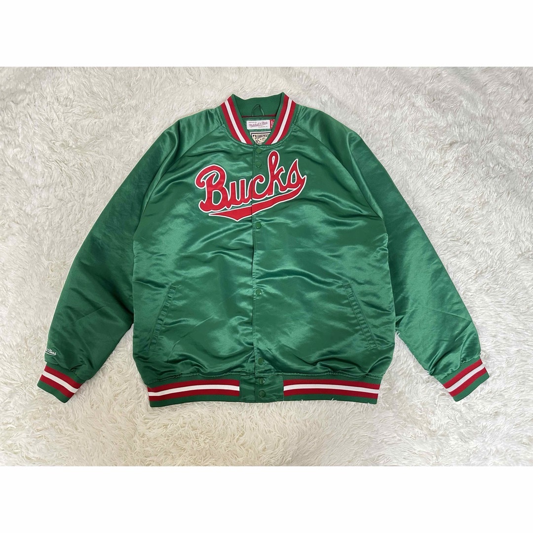 MITCHELL & NESS(ミッチェルアンドネス)のYellow Bucks着用 Mitchell&Ness スタジャン 2XL メンズのジャケット/アウター(スカジャン)の商品写真