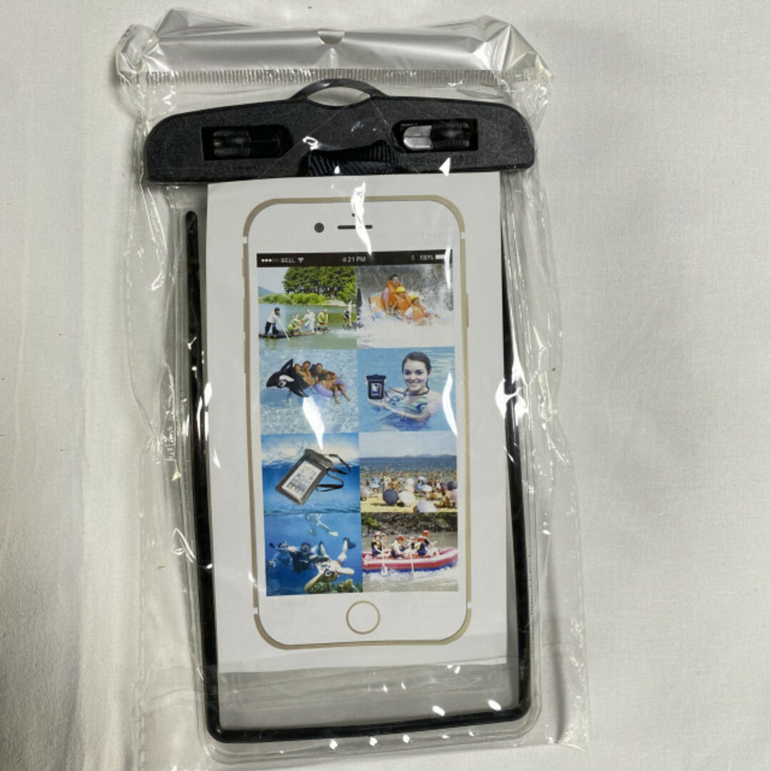 防水ケース iphone スマホ 海 プール IPX8 水中撮影 防水ポーチ 黒 スマホ/家電/カメラのスマホアクセサリー(iPhoneケース)の商品写真
