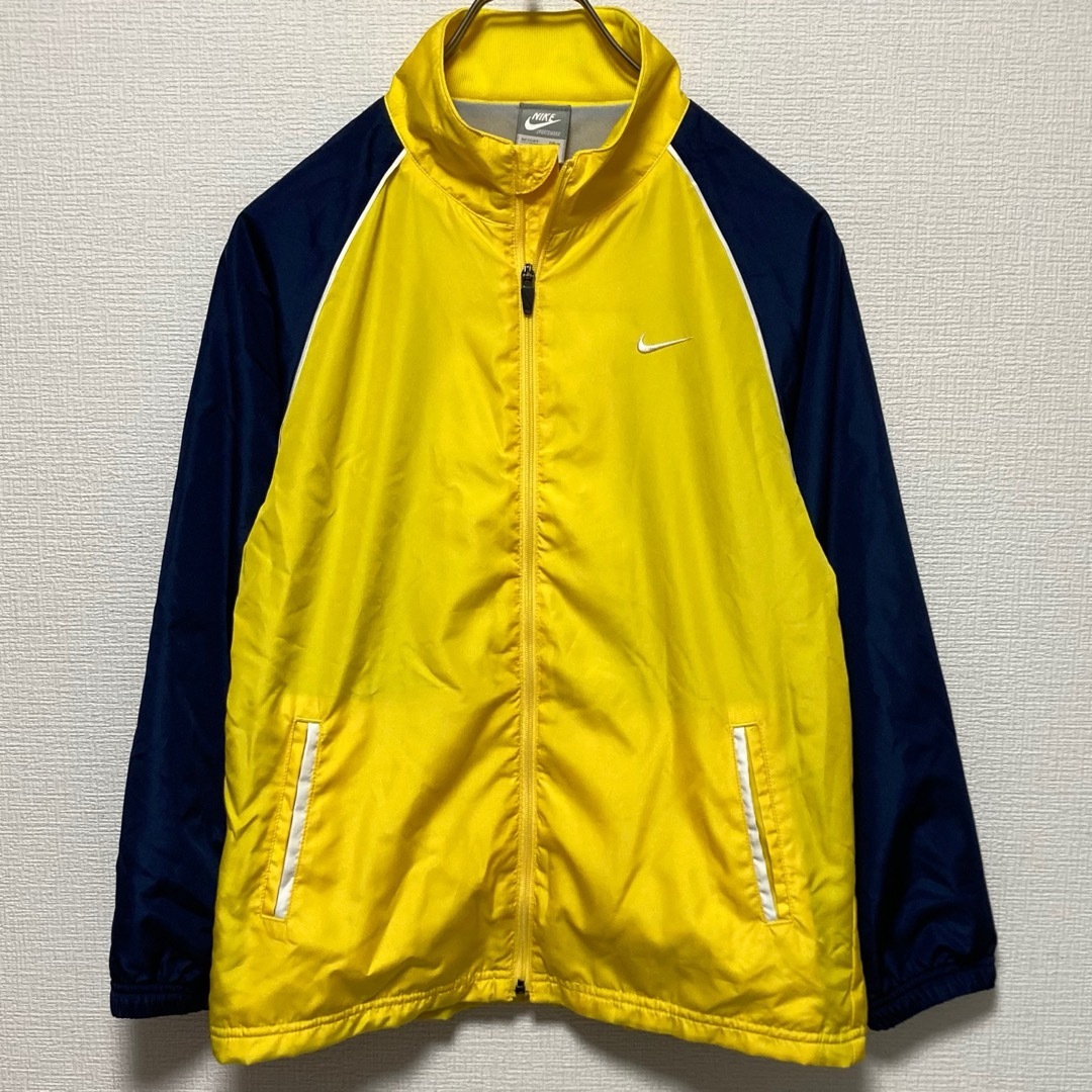 NIKE - NIKE ナイロンジャケット ナイキ 150 キッズ デカロゴ NIKE - NIKE ナイロンジャケット ナイキ 150 キッズ デカロゴ