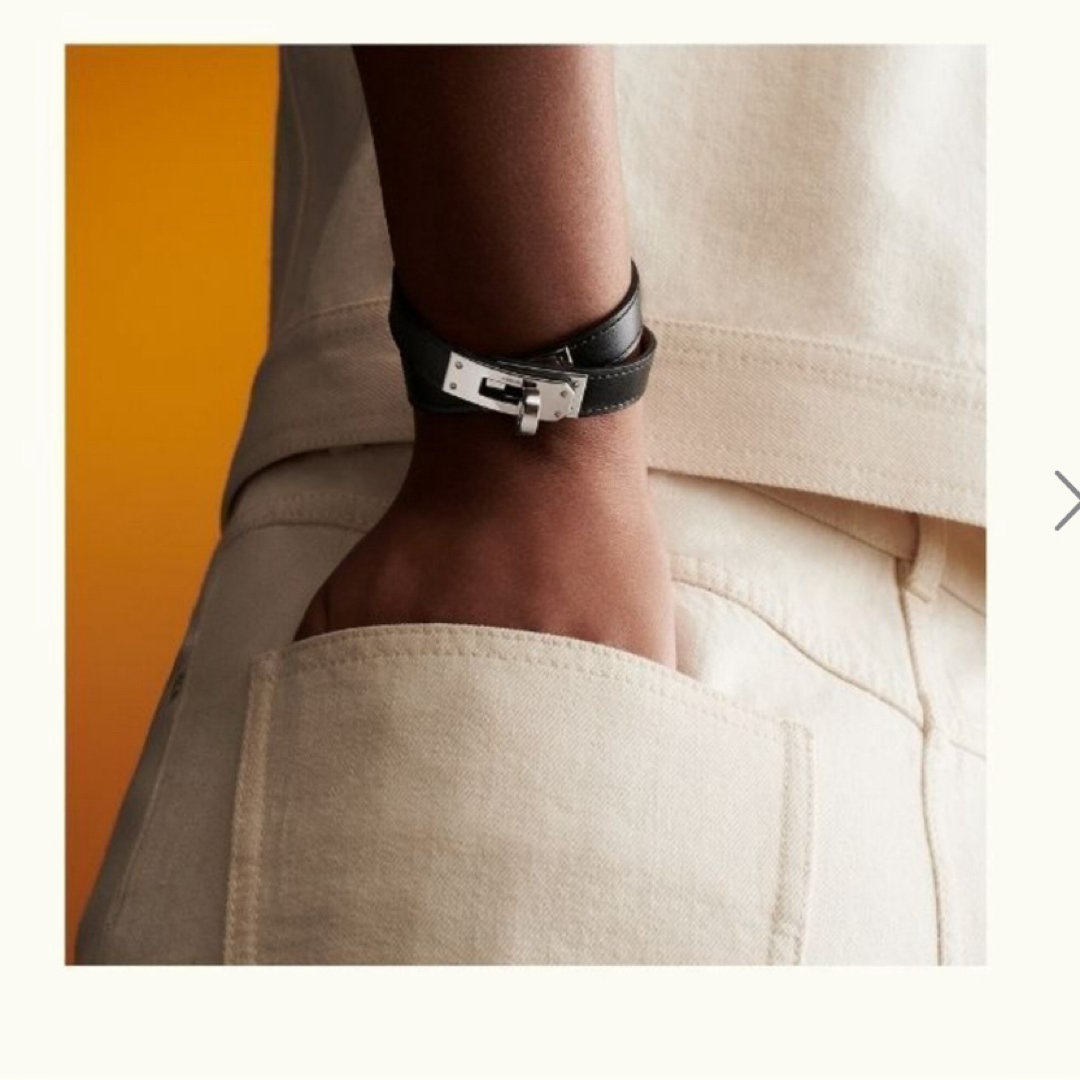 HERMES - 2023 エルメス レザーブレスレット 《ミニ・ケリー HERMES - 2023 エルメス レザーブレスレット 《ミニ・ケリー