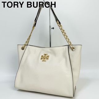 トリーバーチ(Tory Burch)の24D11 TORY BURCH トリーバーチ トートバッグ 金ロゴ(トートバッグ)