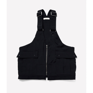 トゥデイフル(TODAYFUL)のenof twill bag vest (black) イナフ ベスト ブラック(ベスト/ジレ)