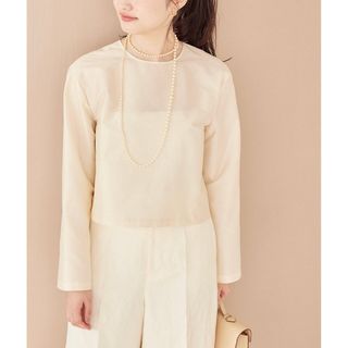 プラージュ(Plage)のPlage silk mix taffeta Tブラウス(シャツ/ブラウス(長袖/七分))