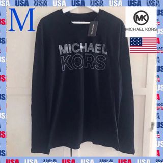 Michael Kors - レア新品 マイケルコース USA メンズ ロング Tシャツ M 黒