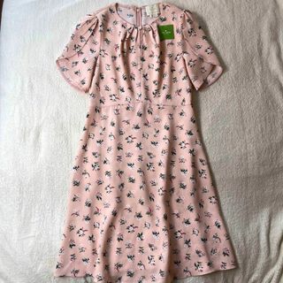 kate spade new york - 新品 ケイトスペード 花柄 ワンピース ピンク サイズ8