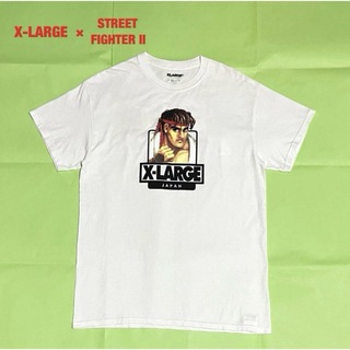 エクストララージ(XLARGE)のXLARGE×STREET FIGHTER2　コラボTシャツ　ビッグロゴ　リュウ(Tシャツ/カットソー(半袖/袖なし))