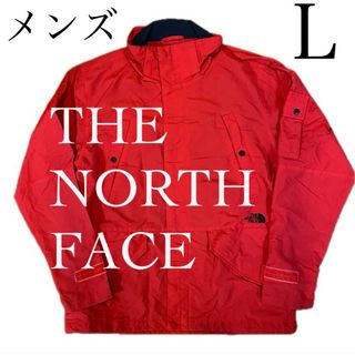 THE NORTH FACE - ノースフェイス　マウンテンジャケット　アウター　ナイロン　メンズＬ　レッド系　