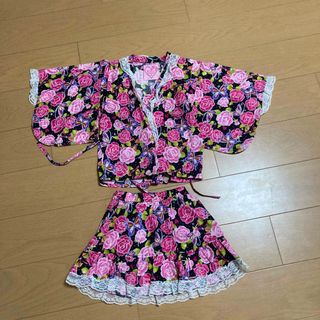 女児　RIBBON COULEUR 甚平　セパレート浴衣　スカートタイプ(甚平/浴衣)