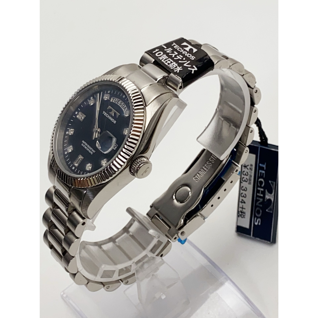 TECHNOS(テクノス)のT985 新品 テクノス 腕時計 T4145SB オールステンレス 8P メンズの時計(腕時計(アナログ))の商品写真