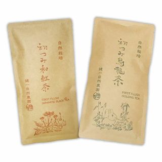 自然栽培 初つみ茶２種類(和紅茶＆烏龍茶(各30g))★無添加★無肥料・無農薬★(茶)