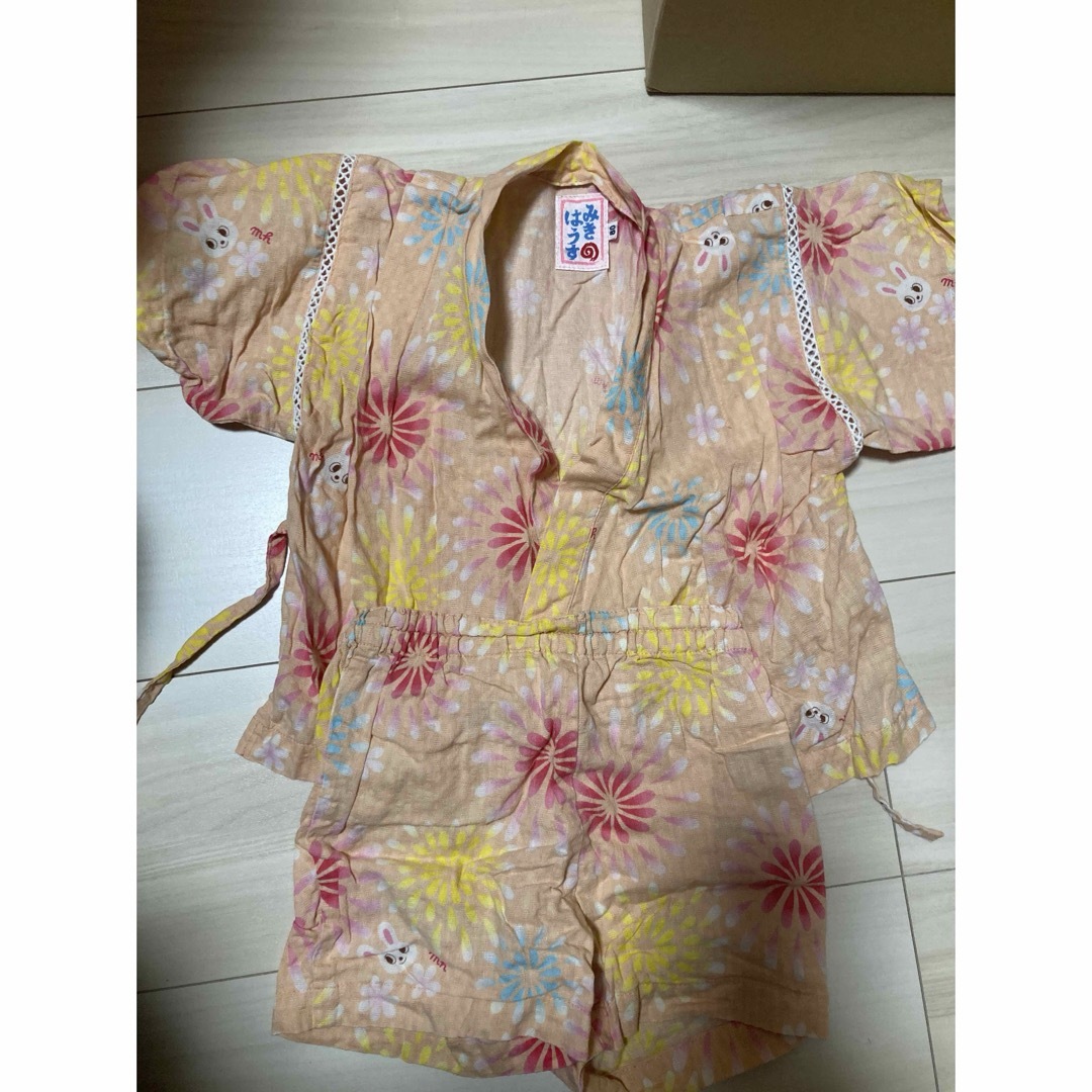 mikihouse(ミキハウス)のミキハウス　甚平　80 キッズ/ベビー/マタニティのキッズ服女の子用(90cm~)(甚平/浴衣)の商品写真