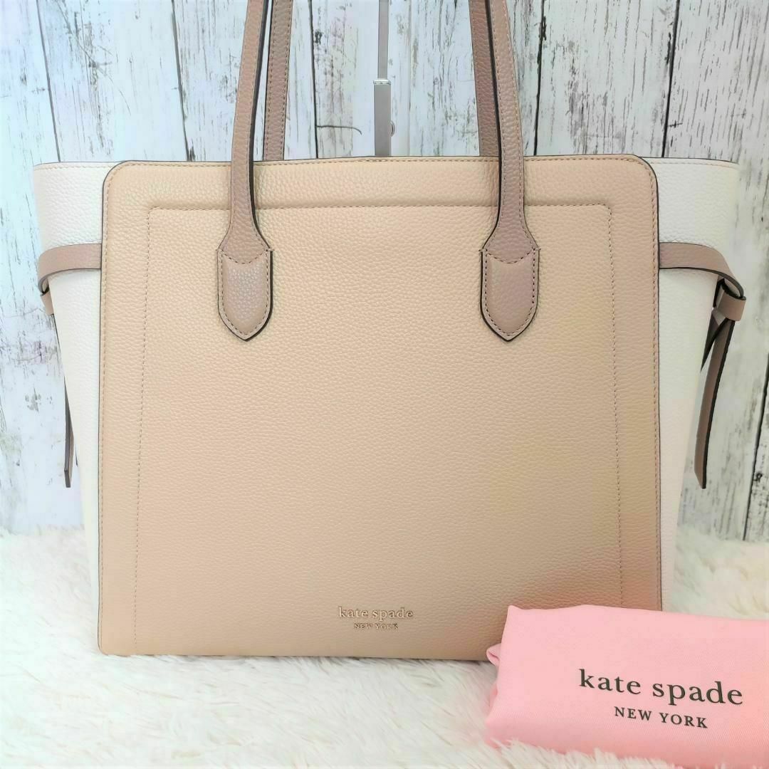 kate spade new york(ケイトスペードニューヨーク)の★未使用に近い★Kate Spade　ケイトスペード　トートバッグ　ノット レディースのバッグ(トートバッグ)の商品写真