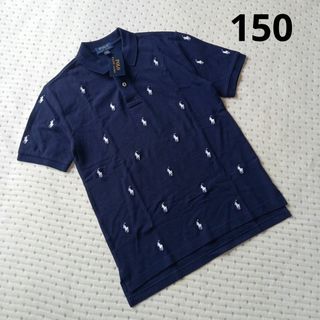 ポロラルフローレン(POLO RALPH LAUREN)の新品 POLO RALPH LAUREN 総柄 半袖ポロシャツ キッズ 150(Tシャツ/カットソー)