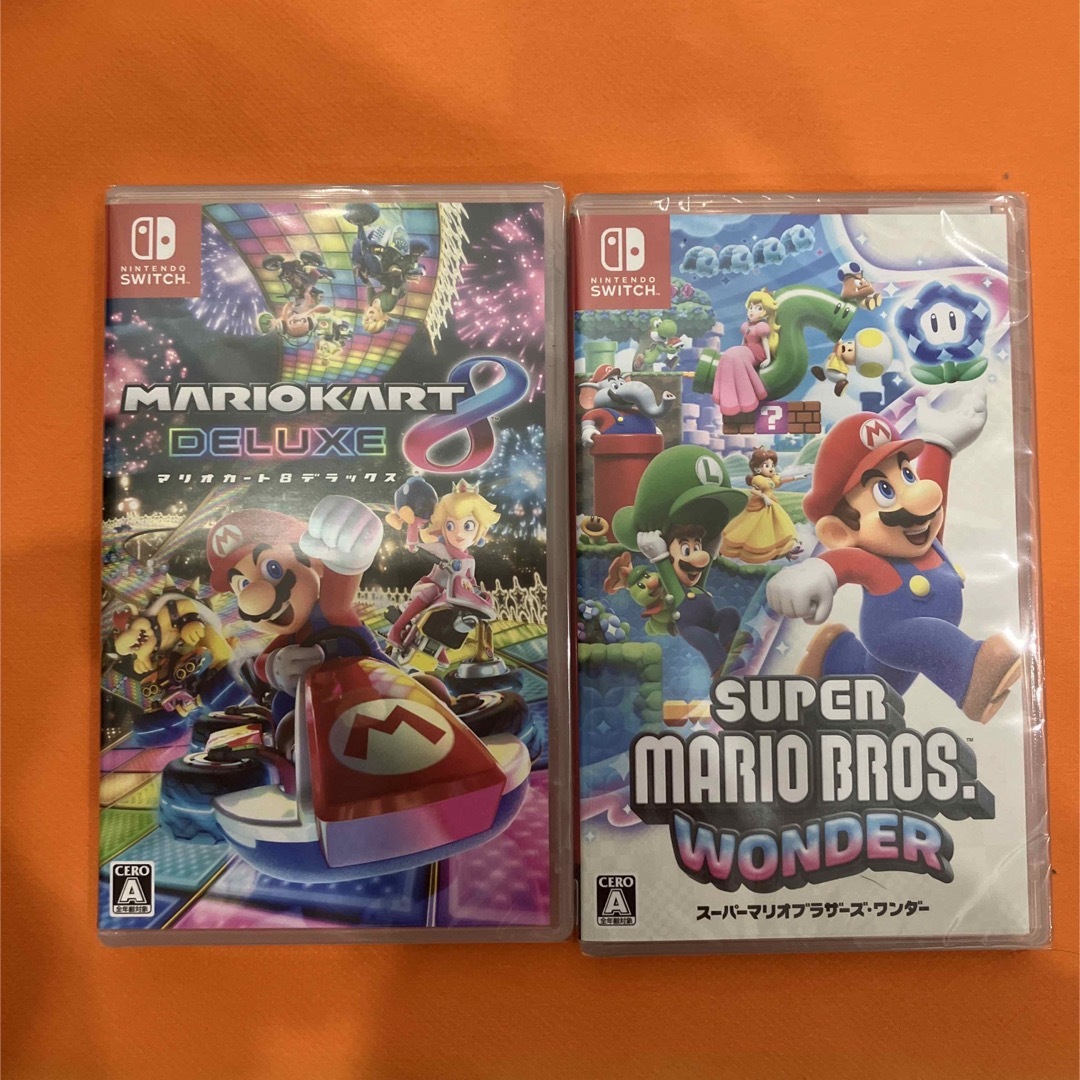 未開封】マリオカート8 デラックス、スーパーマリオブラザーズ 未開封】マリオカート8 デラックス、スーパーマリオブラザーズ