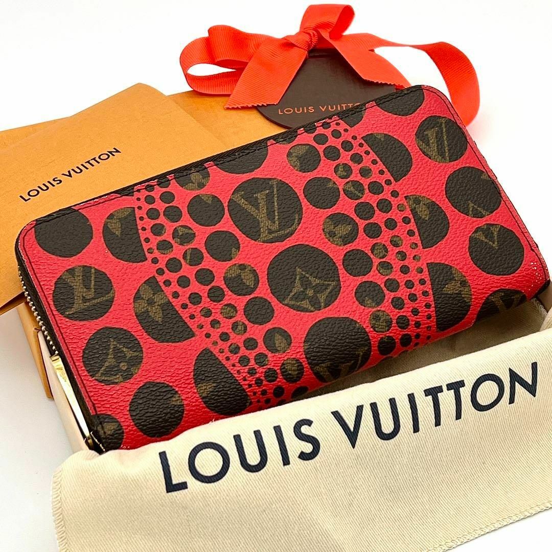 LOUIS VUITTON(ルイヴィトン)の⭐️箱・保存袋付⭐️ヴィトン 草間彌生 ルージュ ジッピーウォレット モノグラム レディースのファッション小物(財布)の商品写真