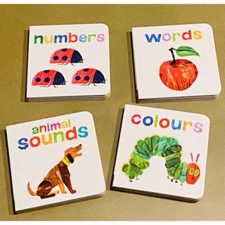 エリックカール(ERIC CARLE)の英語絵本　キッズ洋書　エリックカールはらぺこあおむし　お出かけミニ絵本4冊セット(絵本/児童書)