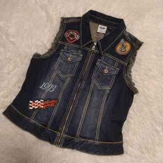 ハーレーダビッドソン(Harley Davidson)のHARLEY-DAVIDSON デニム ベスト L(装備/装具)