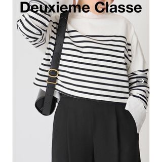 ドゥーズィエムクラス(DEUXIEME CLASSE)の【Deuxieme Classe】Cropped Stripe Tシャツ(Tシャツ(長袖/七分))