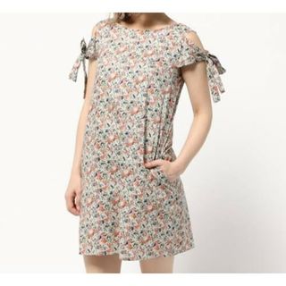 JILL by JILLSTUART コットンワンピース オープンショルダー