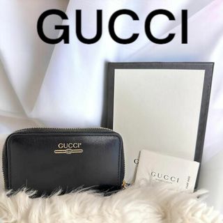 グッチ(Gucci)のGUCCI グッチ コンパクト ミニ ロゴ コインケース 小銭入れ  ブラック(財布)