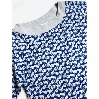 ジュンコシマダ(JUNKO SHIMADA)のTシャツ トップス カットソー プルオーバー リス 総柄 柄  Part2 紺(Tシャツ(半袖/袖なし))