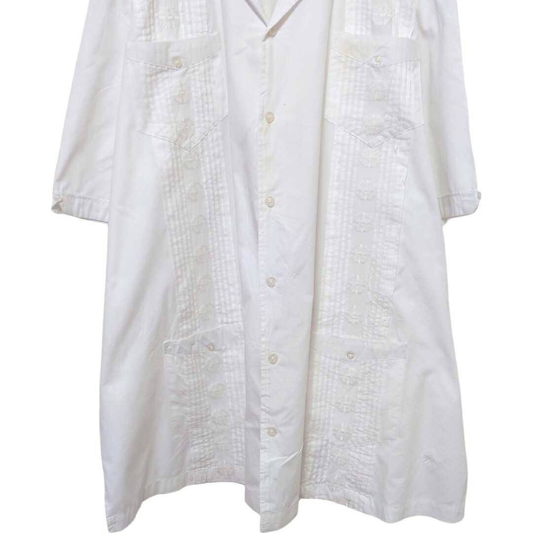 VINTAGE(ヴィンテージ)の【Guayabera】開襟 オープンカラー 刺繍入りキューバシャツ S-497 メンズのトップス(シャツ)の商品写真