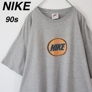 ナイキ(NIKE)の【90s】ナイキ／Tシャツ　XL　銀タグ　センターロゴ　バックロゴ　ビンテージ(Tシャツ/カットソー(半袖/袖なし))