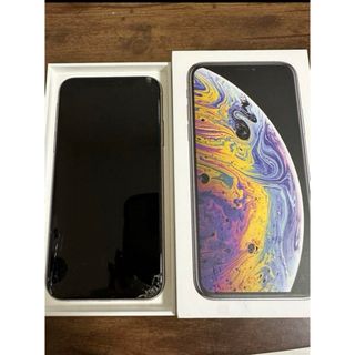 アイフォーン(iPhone)の不具合あり　iPhone Xs Silver 64 GB SIMフリー(スマートフォン本体)