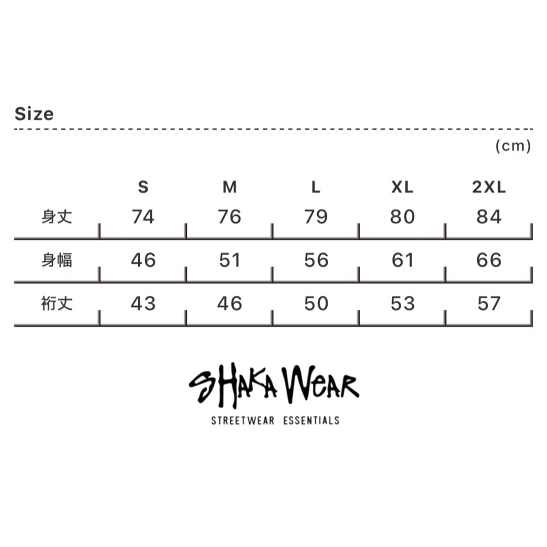 SHAKA WEAR 7.5oz マックスヘビーウェイトTシャツ　ブラック2XL メンズのトップス(Tシャツ/カットソー(半袖/袖なし))の商品写真