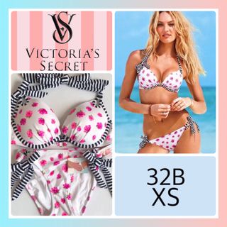 ヴィクトリアズシークレット(Victoria's Secret)のレア 新品 ヴィクトリアシークレット 水着  白×花柄(水着)