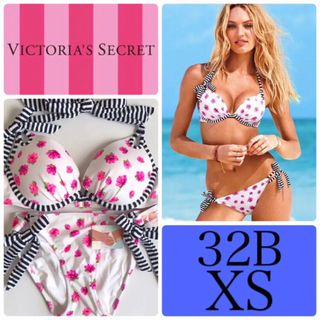 Victoria's Secret - レア 新品 ヴィクトリアシークレット 水着  白×花柄