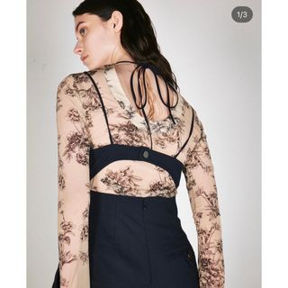 ルシェルブルー(LE CIEL BLEU)のルシェルブルー  Flower Tattoo Bodysuits  36 (シャツ/ブラウス(長袖/七分))