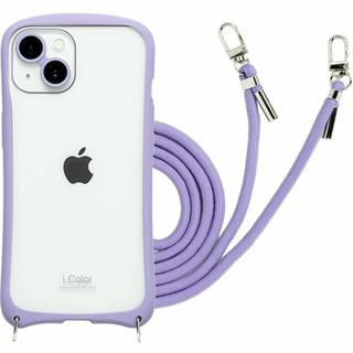 【色: パープル】NATURALdesign iPhone14/13用 背面ケー(その他)