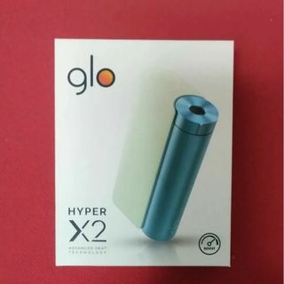 グロー(glo)の【新品未使用品】開封後発送 電子タバコ glo HYPER X2 ミントブルー(タバコグッズ)