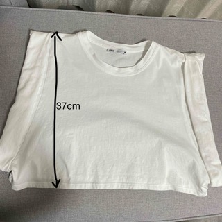 ザラ(ZARA)のzara トップス　ノースリーブ　Sサイズ(Tシャツ(半袖/袖なし))