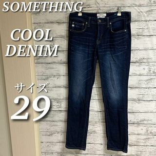 サムシング(SOMETHING)のSOMETHING COOL DENIM テーパード　ストレッチデニム　SS38(デニム/ジーンズ)