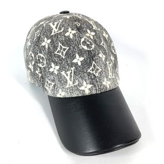 ルイヴィトン(LOUIS VUITTON)のルイヴィトン LOUIS VUITTON キャップ・モノグラム ジャカード デニム M7028L 帽子 キャップ帽 ベースボール キャップ ナイロン ブラック(キャップ)