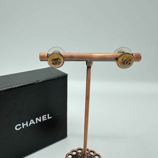 シャネル(CHANEL)の【箱付き】CHANEL ココマーク　ピアス　オレンジ　シルバー(ピアス)