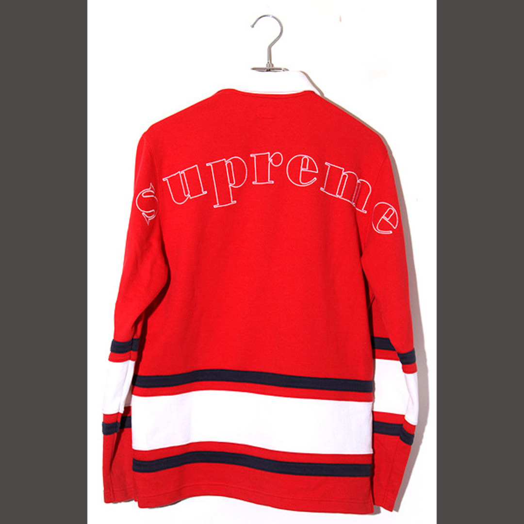 Supreme(シュプリーム)の17SS Supreme SIZE:S Half Zip Rugby Red メンズのトップス(Tシャツ/カットソー(七分/長袖))の商品写真