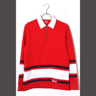 シュプリーム(Supreme)の17SS Supreme SIZE:S Half Zip Rugby Red(Tシャツ/カットソー(七分/長袖))